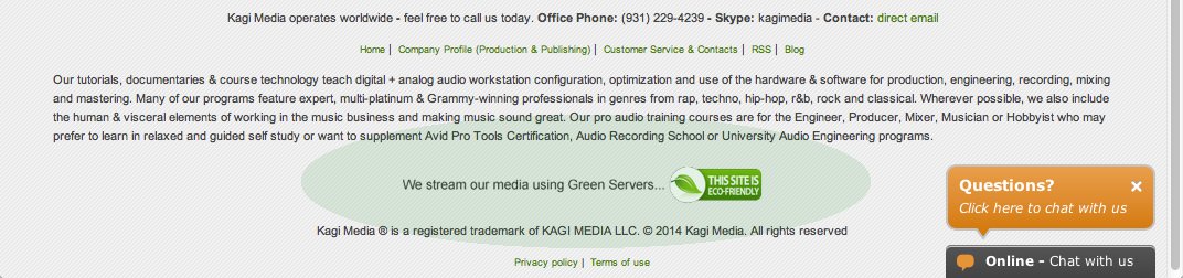 kagimedia.com uses green servers